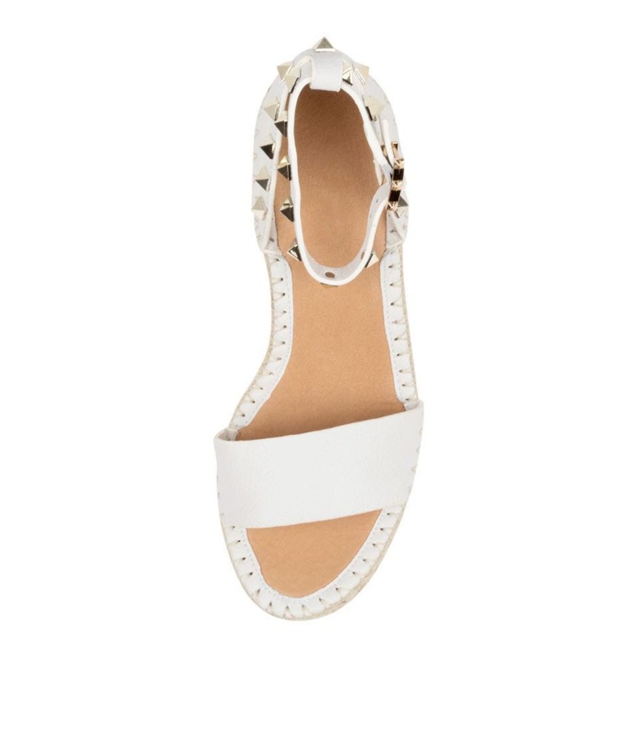 Espadrilles MIDAS | Gigi White Leather ~ Kimebershop